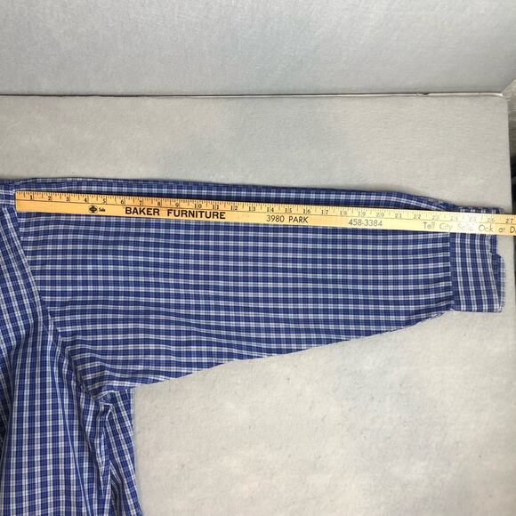 Ralph Lauren Classic Fit Mens Long Sleeve Size‎ XXL Blue Check 100% Cotton EUC - Picture 5 of 6